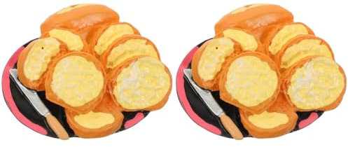 Amosfun 2 Imanes Únicos De Resina para Nevera con Diseño De Comida Divertidos Imanes para La Cocina Y La Oficina.