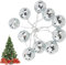 Duroecsain Lichterkette Discokugel, 10 Stück Discokugel, 10 Stück LED-Lichterkugel, Discokugel, Ornamente, Baumkugeln, 70er Jahre, Partyzubehör