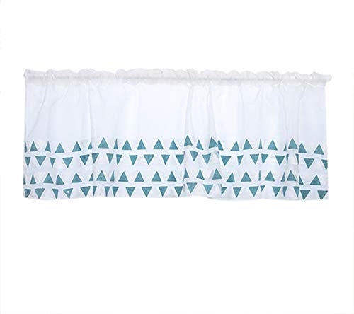 Aladeno Tende per Finestre con Motivo Triangolare, Tende per Finestre, Mantovane, Riduzione del Rumore, Tende per Finestre, per Camera da Letto, Soggiorno, 1 Pannello Geometrico