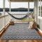 the carpet Calgary - robuster Teppich, Flachgewebe, modernes Design, ideal für Wohnzimmer, Esszimmer und Außenbereich, In- und Outdoor, Vintage-Optik, Boho-Style, Anthrazit, 240 x 340 cm