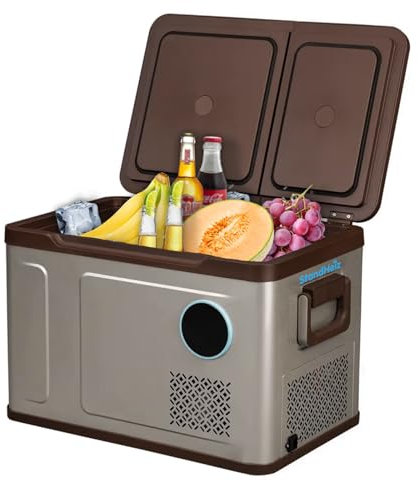 StandHeiz Tragbare Kühlbox Kompressor 31L Beste Lösung für Wohnmobile und Autos, ideal für Camping, mit Gefrierfunktion bis -20°C, betrieben mit 12V, 24V und 230V, leise und energiesparend.