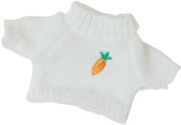 perfk 20cm Puppenkleidung, Puppenkleidung, süß, abnehmbar, weich, Herstellung, handgemachte Geschenke, Anziehen, Tierpuppenzubehör, Puppenoutfit, Weiß