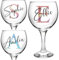 Personalised Gin Glass Initial and Name Birthday Christmas Gifts for Her Girl Women Bestie Balloon Cocktail Wine Glass 18th 21st 30th 40th 50th 60th 70th 80th Any Age Party Present Secret Santa Idea