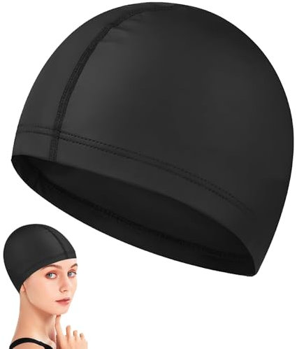 Cuffie da Nuoto Cuffia Piscina per Uomo Donna Cuffie Piscina Adulto, Cuffia da Nuoto Impermeabile, Uomo e Donna, in Tessuto Elastico e Confortevole, Protezione dei Capelli per Sport Acquatici - Unisex