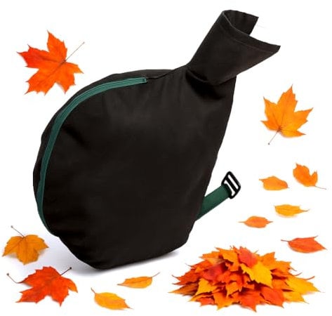 Universal Laubsauger Fangsack für Blätter, 40L Laubbläserbeutel, mit einem Anschluss bis 150mm Durchmesser, Ersatz-Fangsack mit Reißverschluss, Technisches Vlies, Model 1 [166]