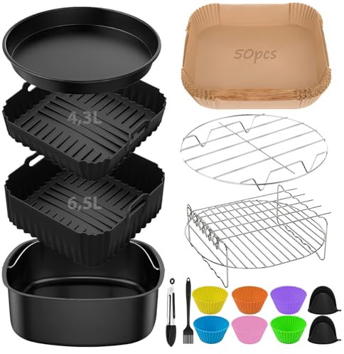 15 pezzi friggitrice ad aria calda accessori per COSORI Turbo Tower Pro Smart 10,8L Double Stack Airfryer