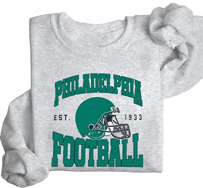 Game Day Football Sweatshirts Men Team City Name Helmet Print Sweatshirt