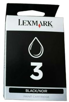 Lexmark No. 3 Tintenpatrone, Schwarz
