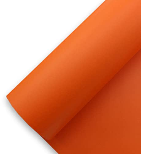 Könighaus (10,13€/m2) Orange Matt Autofolie 100 x 152 cm blasenfrei mit Anleitung
