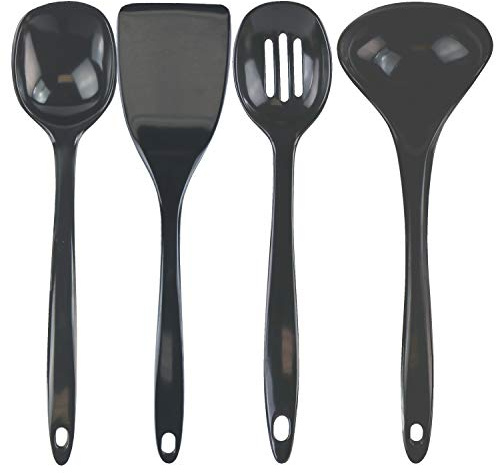 Reston Lloyd 81110 Melamine Utensil Set, Charcoal