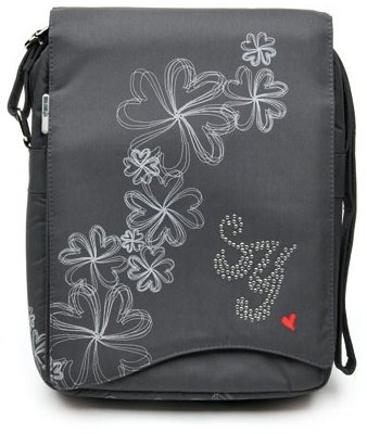 Sweet Years Diamond Neopren Notebooktasche 25,4cm (10 Zoll) mit Strasssteinen, grau