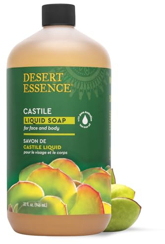 Desert Essence Liquid Soap, Castile, 32 Ounce