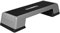 GORILLA SPORTS® Steppbrett - Höhenverstellbar (3 Stufen), Rutschfest, bis 200/300 kg, Grau-Schwarz, Größen: XS/XL - Aerobic Stepper, Stepbench, Stepboard, Stepbank für Zuhause, Fitness, Sport, Cardio