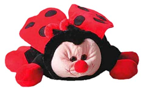 Inware 6910 - Kuscheltier Marienkäfer, rot/schwarz, 20 cm