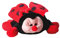 Inware 6910 - Kuscheltier Marienkäfer, rot/schwarz, 20 cm