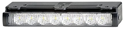 HELLA 2PT 980 970-821 LED-Tagfahrleuchtensatz - LEDayLine Zero - 12V - rechteckig - Anbau - Lichtscheibenfarbe: glasklar - Kabel: 1000mm - Fahrzeugfront - Set