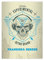 Kartenkaufrausch 2 personalisierte, Coole Retro Totenkopf DIN A5 Schulhefte, Schreibhefte mit Kopfhörer Skull in blau Lineatur 9 (liniertes Heft)