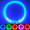 PetSol LED-Hundehalsband in Blau – wiederaufladbares USB-Sicherheitshalsband mit blinkendem Licht für Hunde, Katzen und Welpen – Größe S, M und L – modisches, im Dunkeln leuchtendes Design