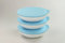TUPPERWARE Allegra 1,5 L weiß hellblau Schüssel (3) servieren Servierschale P 24132