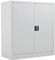 Office Hippo Steel Storage Cabinet, Lockable Cabinet, Double Door Metal Storage Cabinet With 2 Height Adjustable Shelves, Metal Cabinet With 50kg Load Capacity Per Shelf - White