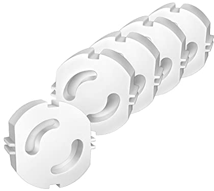 Norjews Kindersicherung für Steckdose [20 Stück] - Steckdosenschutz Steckbar, Steckdosen Kindersicherung, Steckdosensicherung für Baby und Kinder - Weiß