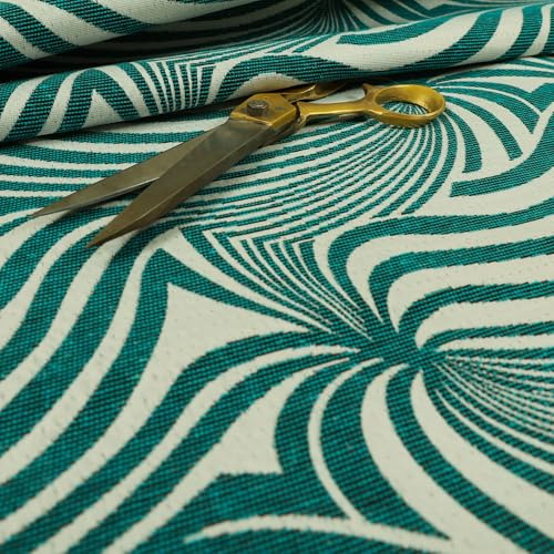 Funky Stripe Zebra Upholstery Fabric, Black White | 10xm x 8cm Sample, Chenille