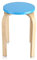 GOTOTOP 4 Farbe Hocker Sitzhocker Holzhocker Stapelhocker Küchenhocker Wohnzimmer Möbel Dekoration für Ihrer Küche, Ihrem Speise- oder Home-Pub-Bereich benötigen,45,5 * 30cm (blau)