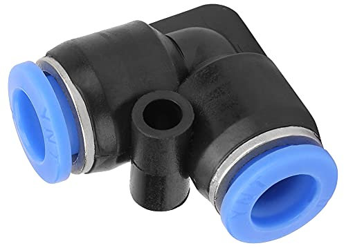 Raccordi a sgancio rapido ellittici a gomito in plastica da 10 pezzi Raccordo a pressione per tubo pneumatico(PV-8 (8mm))