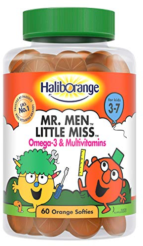 Haliborange Kids Vitamins Mr. Men Little Miss Omega-3 and Multivitamins Softies, 60S 5012335888807
