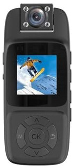 YVAAASIYC WiFi Mini Camera 4K HD Portable Digital Video Recorder Back Clip Police Body Cam Night Vision Sports Miniature Camcorder