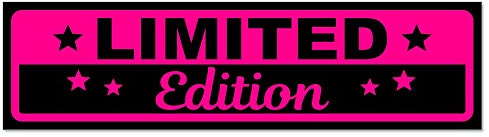 Kiwistar - Autoaufkleber - Limited Edition - Hinweis Sticker selbstklebend für Kfz, Fahrrad, PKW, LKW - 20cm - Pink-Schwarz - Auto Aufkleber Heckscheibe, Stoßstange
