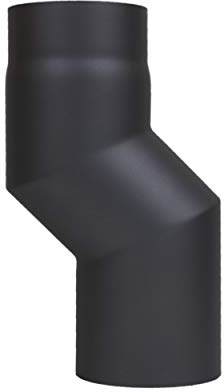 LANZZAS Ofenrohr Stufenbogen mit 60 mm Versatz, im Durchmesser, DN Ø 120 mm, Farbe: schwarz-metallic - weitere Rohre aus unserem Sortiment, finden Sie hier.