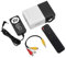 Mini proyector LED, 320 x 240 HD HDMI AV USB TF Reproductor Multimedia 600LM de Audio de 3.5 mm Proyector de Cine portátil Apoyo a los niños presentes, Juego de Fiesta(Negro UE)