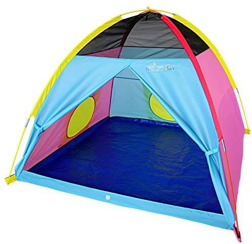 NARMAY® Spielzelt, Spielparadies-Kuppelzelt für Kinder, Spaß drinnen/draußen – 152 x 152 x 111 cm