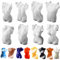 8 Stück menschliche Körperform Harzformen 3D Sexy Männer und Frauen Modell Dekoration Silikonform DIY Seife Kerze Handwerk Kuchenform Heimdekoration