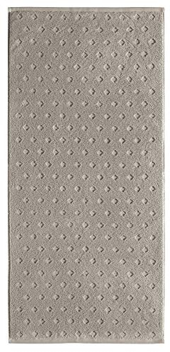 Erwin Müller Walk-Frottier Duschtuch Baden Baden Taupe Größe 70x140 cm - extra saugstark, schnell trocknend, samtweich, beidseitige Schlaufen