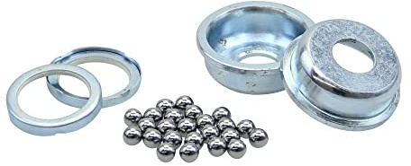 Citomerx Radlager Satz + Staubdeckel | Passend für Hinterachse Hercules Prima 2 3 4 5 Optima M4 M5
