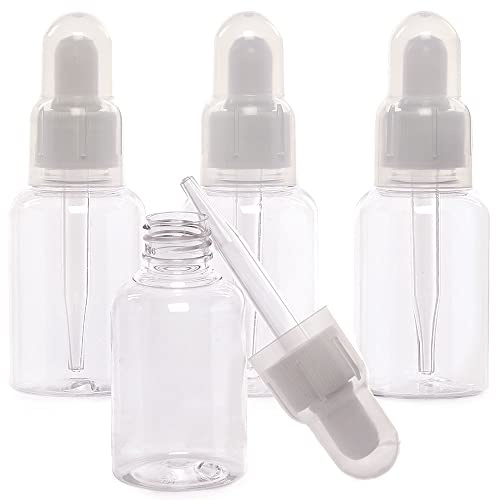 Baker Ross FC923 Paint and Ink Dropper Bottles - Pack of 4, Craft Supply for Kids and Adults, Painting Tools