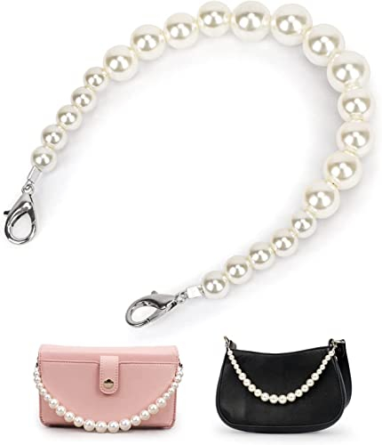 Perle Griff Kette Taschenkette Perle Korn Kettenriemen Taschenkette Taschenhenkel Kette Tasche Griff Ersatz Tasche Dekoration Kette Schultergurtkette Ersatz Damentaschenkette,Geldbörse Kettenriemen