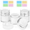 HOTUT Airless Pumpspender, 3 Stück 30ml Creme Pumpspender, Nachfüllbar Vakuum Kosmetikbehälter, Leer Lotion Pumpflasche mit Deckel für Reise Home Verwendung