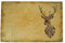 texpot 2 Stück Platzdeckchen 30 x 45 aus 100% Polyester Hirsch Silhouette Hirschkopf braun