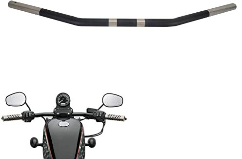 JFG RACING 1'' 25mm Motorradlenker, Universal Lenker Drag Bar Dimpled für Sport Bike Cruiser Bobber Street Bike Off-Road