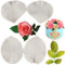 MYPRACS Moldes de silicona con forma de pétalos de rosa para decoración de pasteles, pasta de goma, decoración de cupcakes, caramelo, chocolate, arcilla polimérica, juego de 2