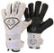 Renegade GK Triton Polaris Torwarthandschuhe Pro Finger Schutz | 3.5+3mm Super XD Grip & 4mm Duratek | Schwarz & Weiß Fußball Torwart Handschuhe (Größe 6, Jugend-Kinds, Roll-Neg. Hybrid Cut, Level 2)