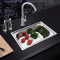 Évier Encastrable en Acier Inoxydable, 1 Bac Evier inox Lavabo+Kit de Vidage, Évier Inoxydable pour Cuisine et Salles de Bain (50 * 40 * 20cm)