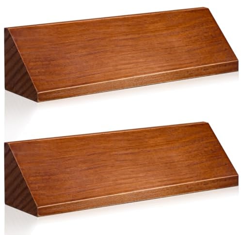 Eersida 2 Pcs Blank Business Wood Name Plate for Desk Name Plate Walnut DIY Personalized Wooden Name Plaque for Desk Nameplate for Office Classroom Gift 8 x 2 x 2 Inch