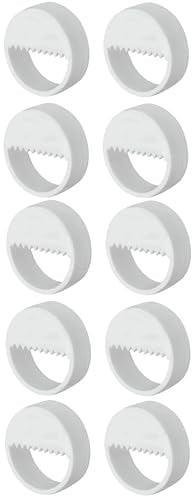 cyclingcolors 10x supporto ganci per armadio con foro serratura bianco 20mm plastica tavolo immagine Pensile Armadio Rotondo Staffe