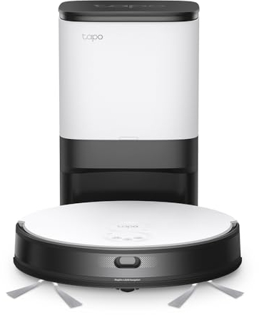 Tapo TP-Link RV20 Mop Plus, MagSlim LiDAR Navigation Robot Vacuum Cleaner and Mop+ Smart Automatic Drain Station, 2700Pa Powerful Suction, 3 Hours Uninterrupted Clean