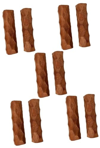 TOPBATHY 5 Paare Verbrühungssicherer Holzgriff Topfhalter Ärmel Küchenschrank-Organizer Topfgriff Verbrühschutzabdeckung Topfgriffabdeckung Holzständer Holzgriffe Holzrahmen Hölzern Reisen