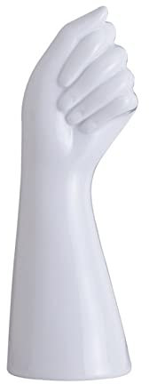 Menschliche Vase, Kleine Blumenvase, Vase aus weißer Keramik, Hand vase, Moderne Vase, Garten Haus Wohnzimmer Dekoration, Tischkunst Statue, Innen- und Außenbereich (weiß)